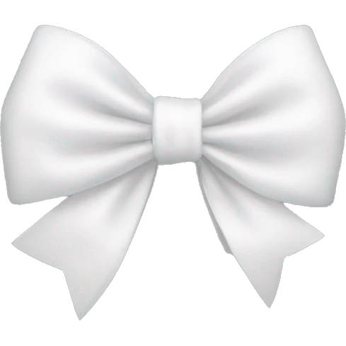 white bow emoji