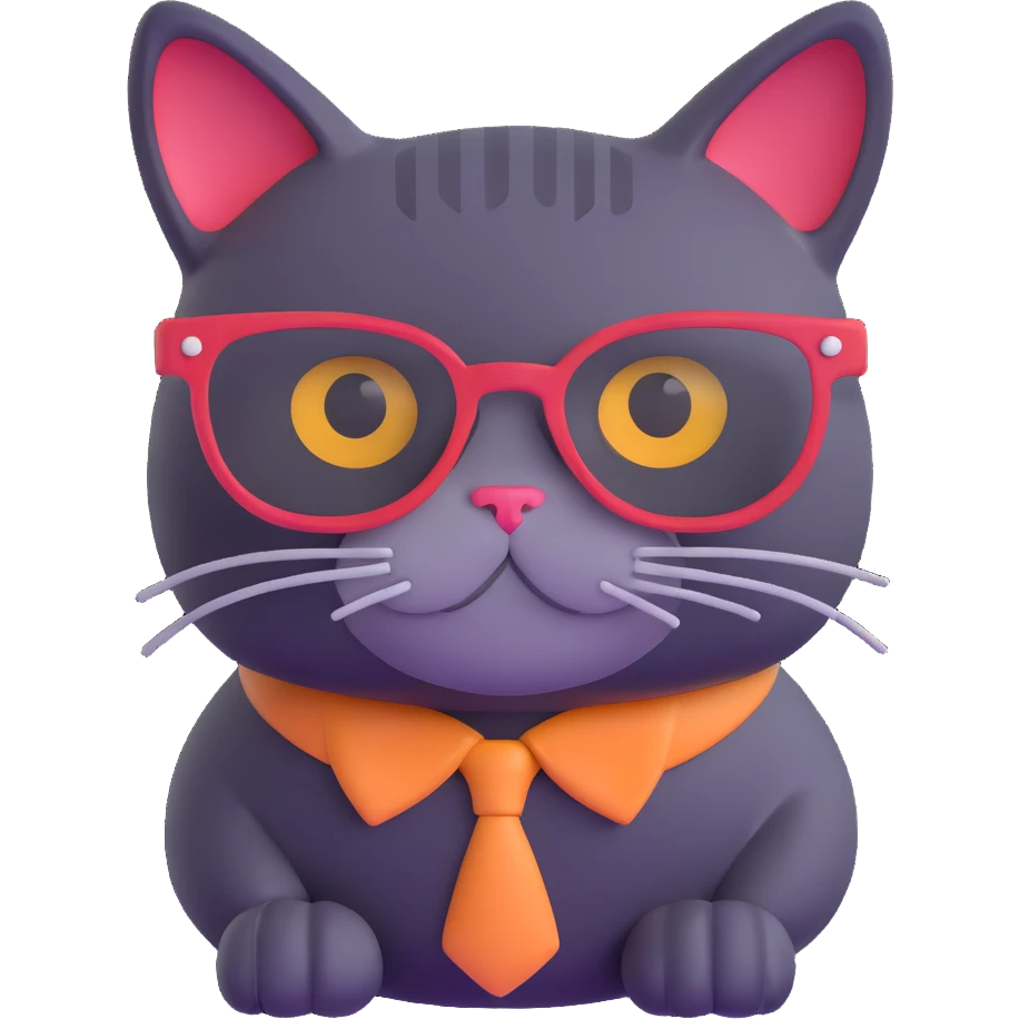 cat with glasses emoji