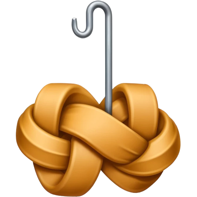 knot a rope to a metal hook emoji