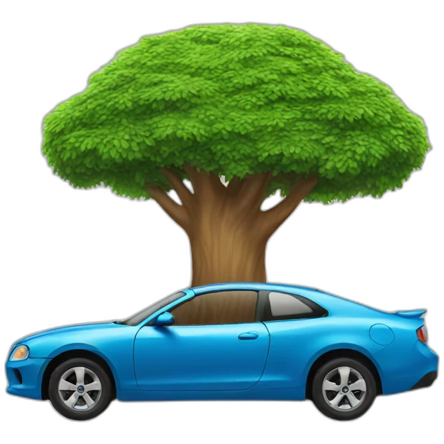 tree on car emoji