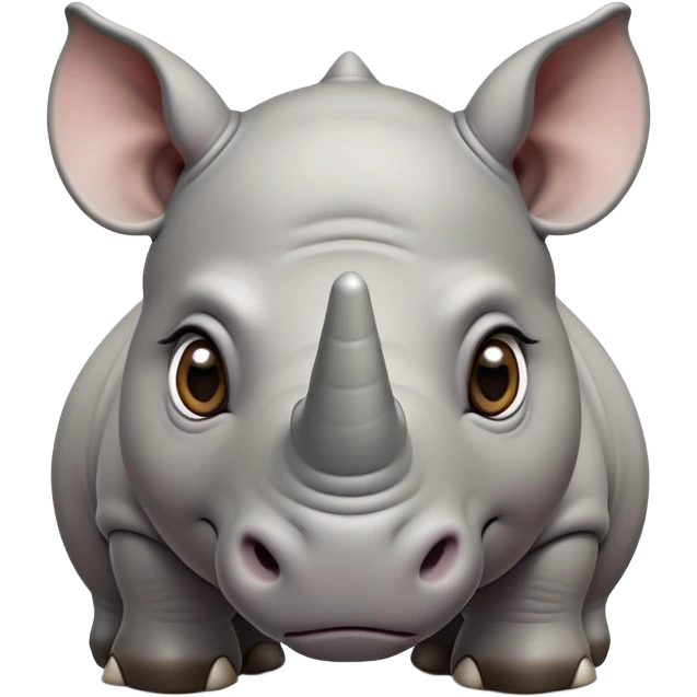 cinematic-noble-baby rhinoceros-portrait-emoji,-poised-and-regal,-with-a-massive,-powerful-build-and-a-thick,-deep-set-soulful-piercing-eyes,-simplified-yet-sharp-and-sophisticated-features,-highly-detailed, large eyes emoji