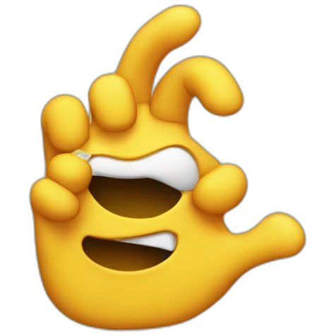 A dab emoji