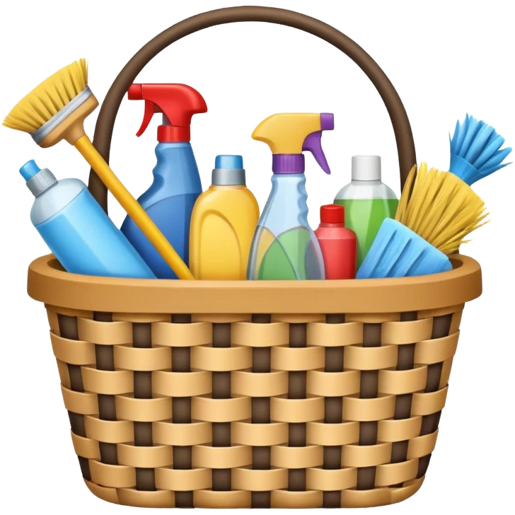 cleaning basket emoji