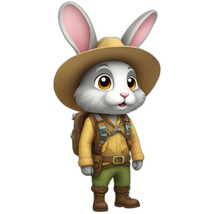 explorer bunny emoji