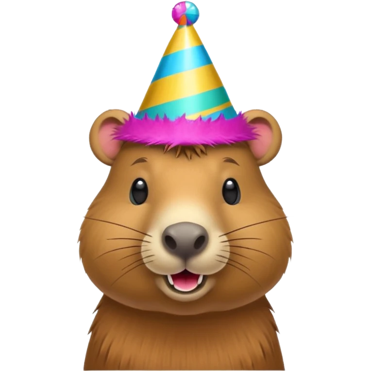Capybara birthday emoji