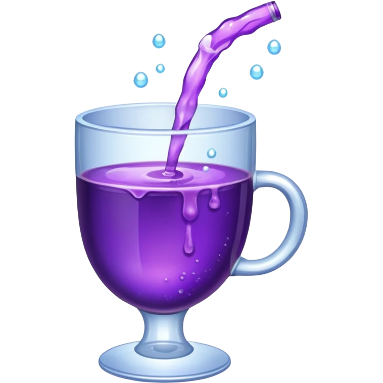 Lean coming out a cup emoji