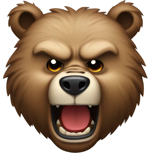 angry bear emoji