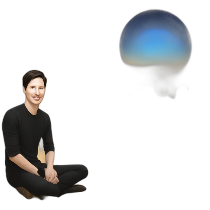 Pavel Durov in the desert emoji