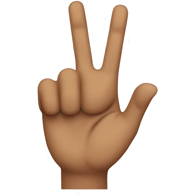 Crossing finger emoji emoji