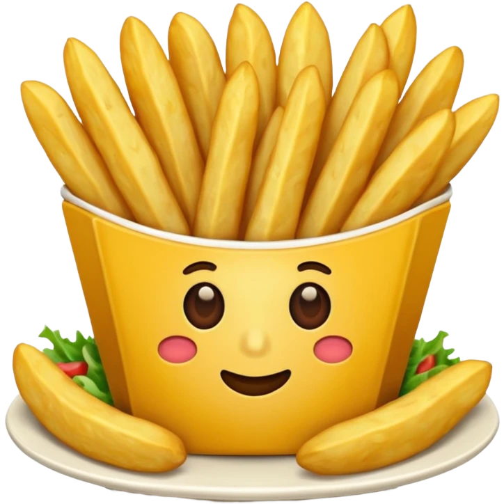 Generar papas fritas sin plato  emoji