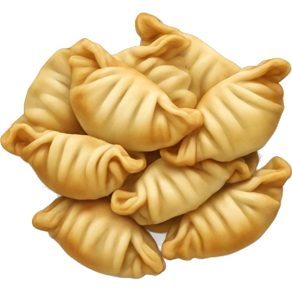 Plate of pirogies emoji