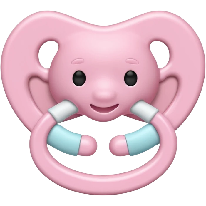 Light pink binky emoji