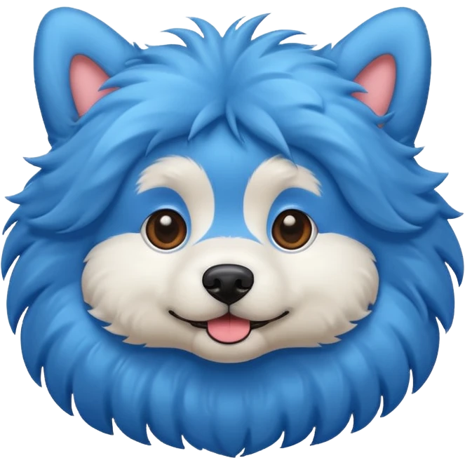 dog blue] emoji