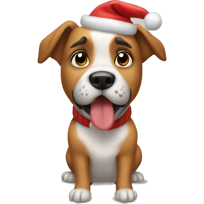 Dog Christmas  emoji