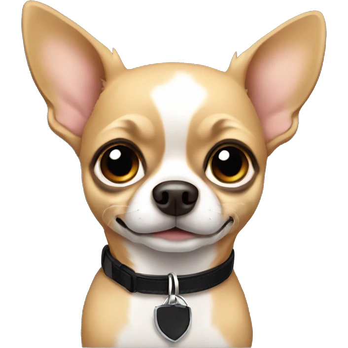chihuahua with black collar emoji