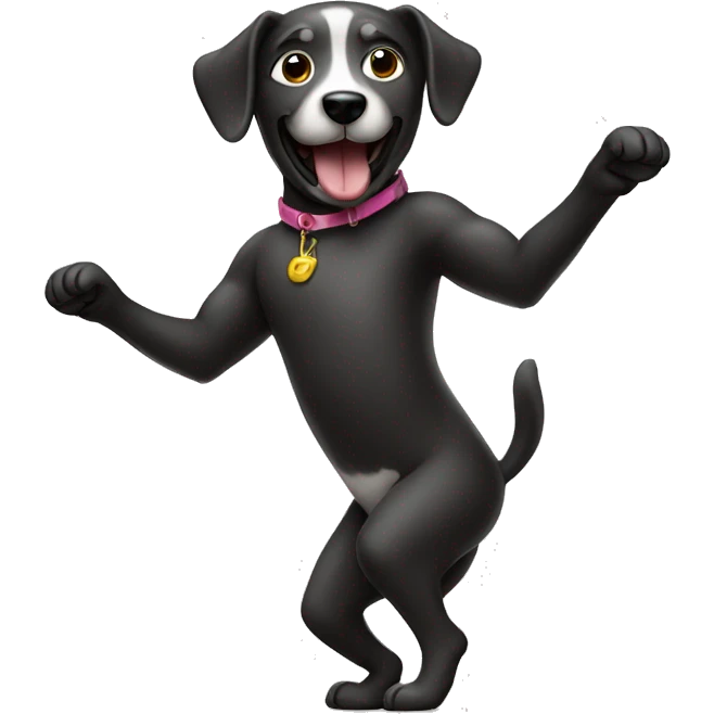 Dancing dog emoji