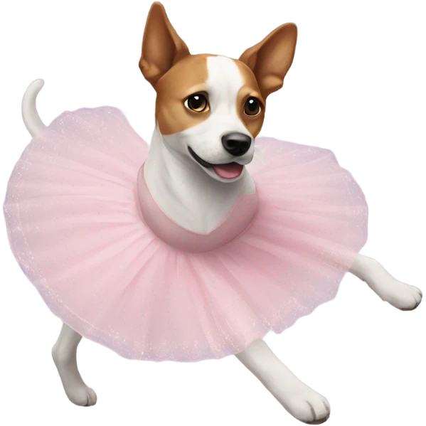 ballerina dog emoji