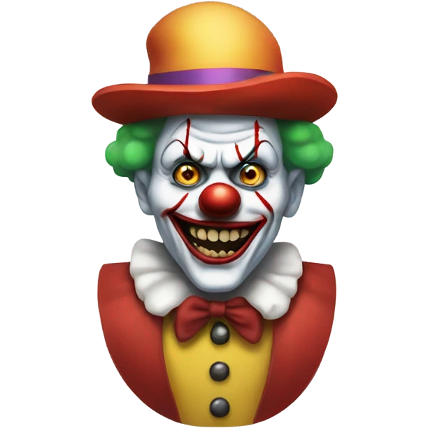 Scary clown emoji