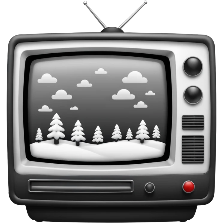 fuzzy (snowy) screen TV in the Ring movie emoji