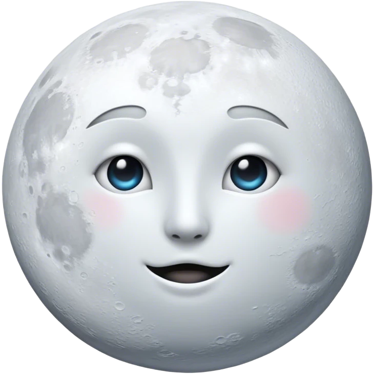 White moon emoji