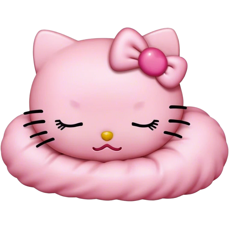 hello kitty sleeping emoji