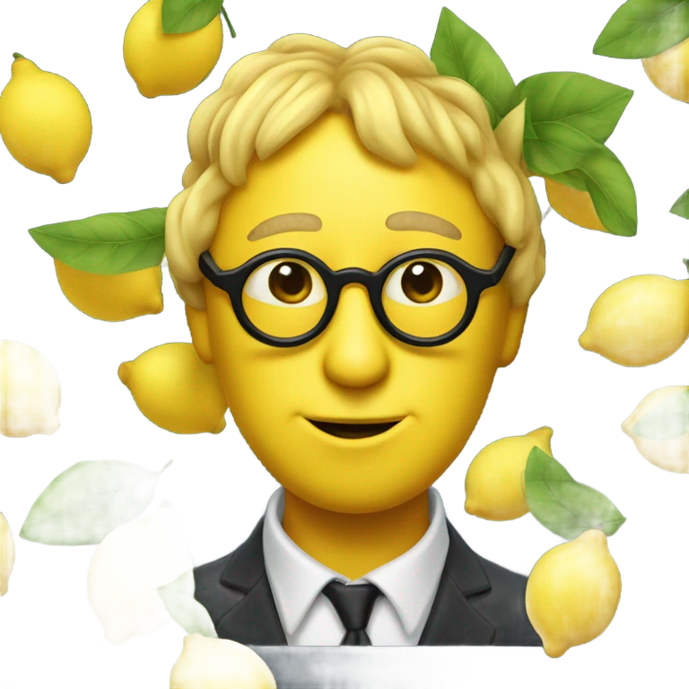 John Lennon as a Lemon emoji