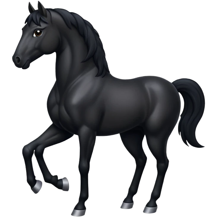 Black horse emoji