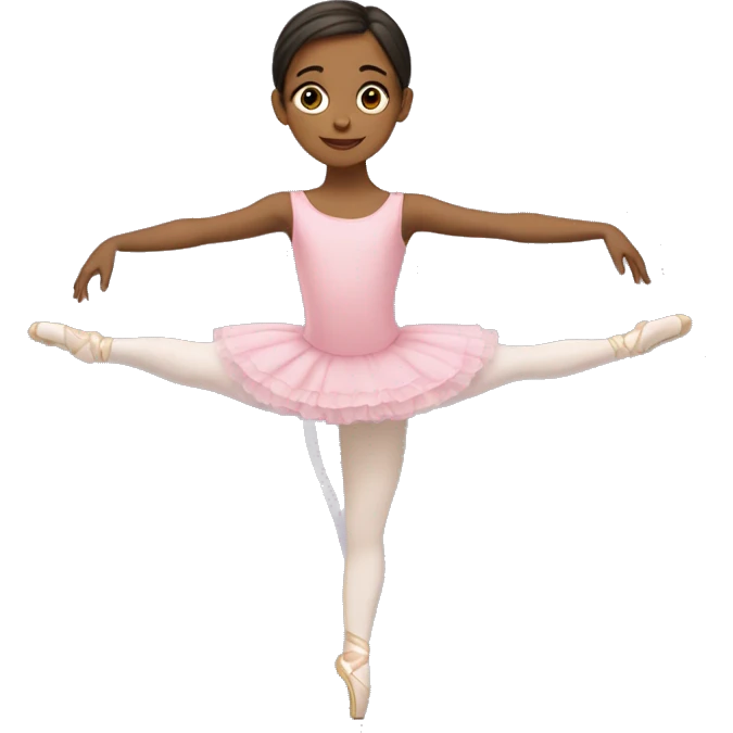 UNA NIÑA DE 9 AÑOS EN EL ballet emoji