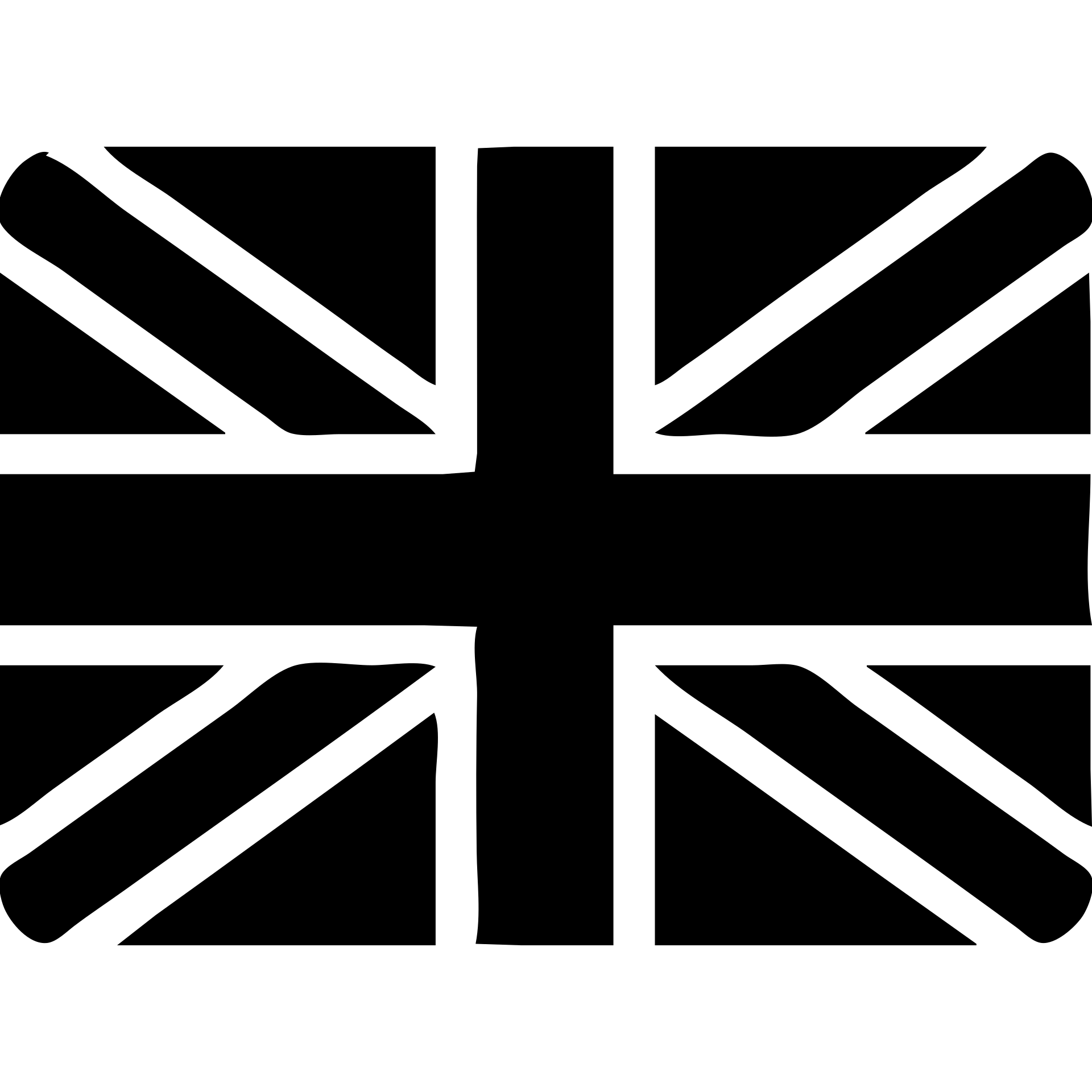 Union Jack (Great Britain flag) solid filled icon emoji