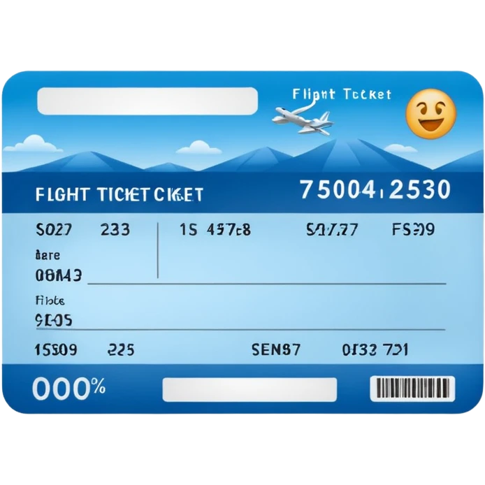 I will buy the flight ticket emoji