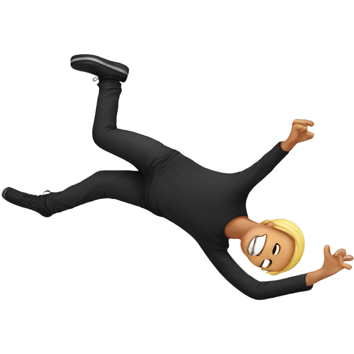 A backflipping person emoji
