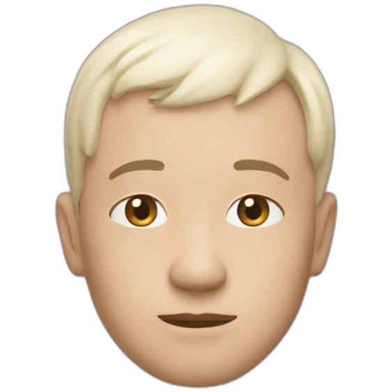 Une tète en forme de 🛢 emoji
