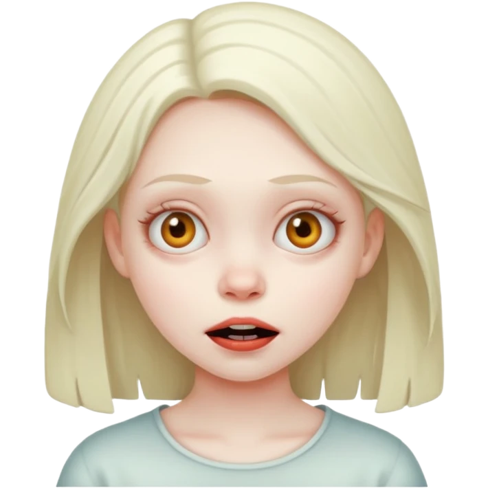 Creepy girl funny emoji