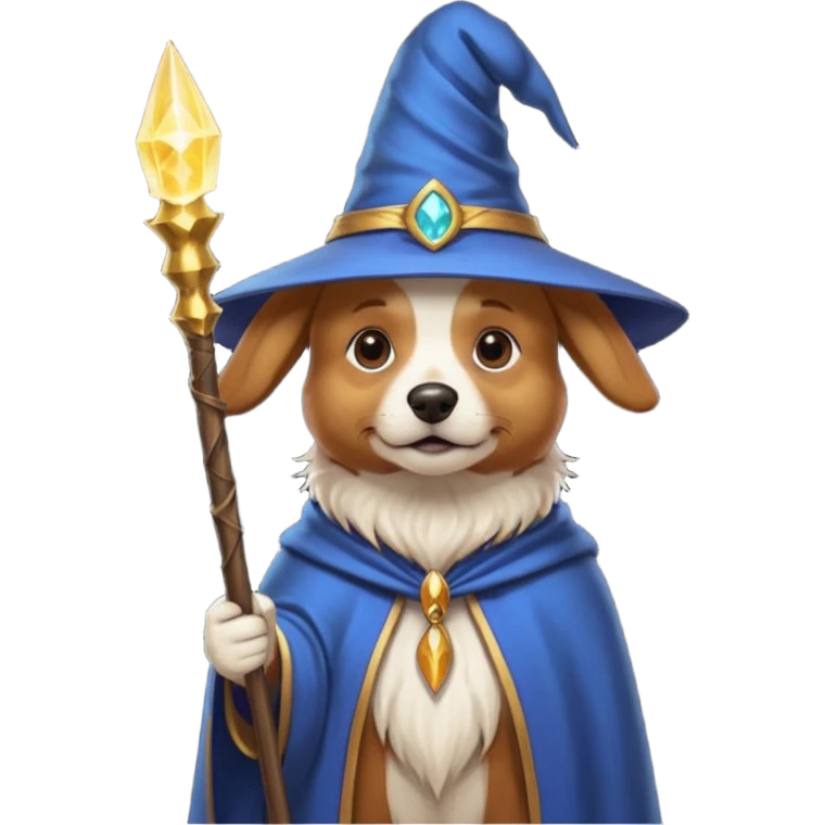 Dog wizard emoji