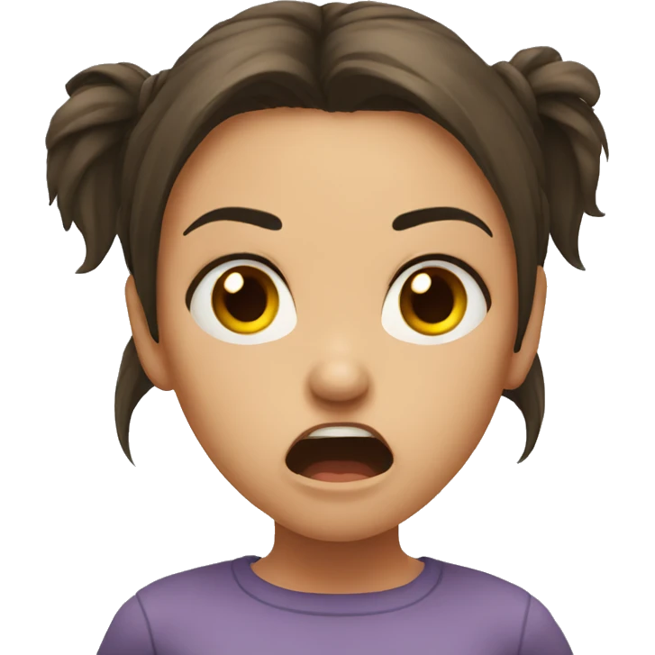 angry girl emoji