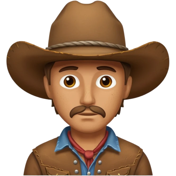 cow boy without hat emoji