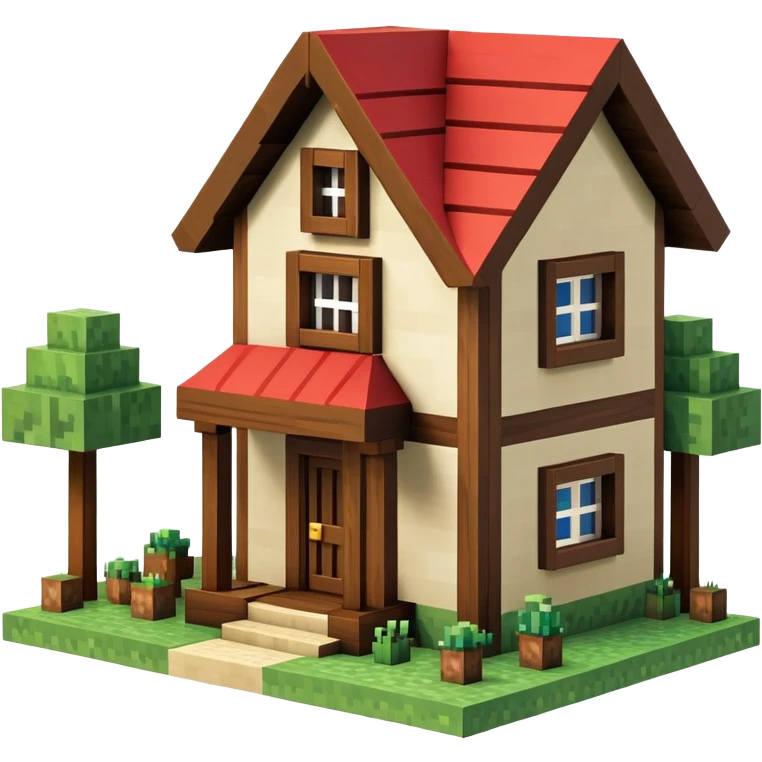 Minecraft house emoji