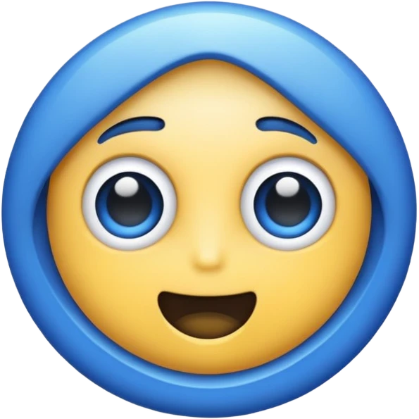 👀 en azul emoji
