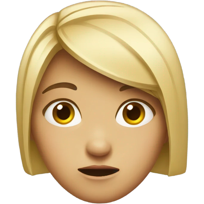girl looking disgusted emoji