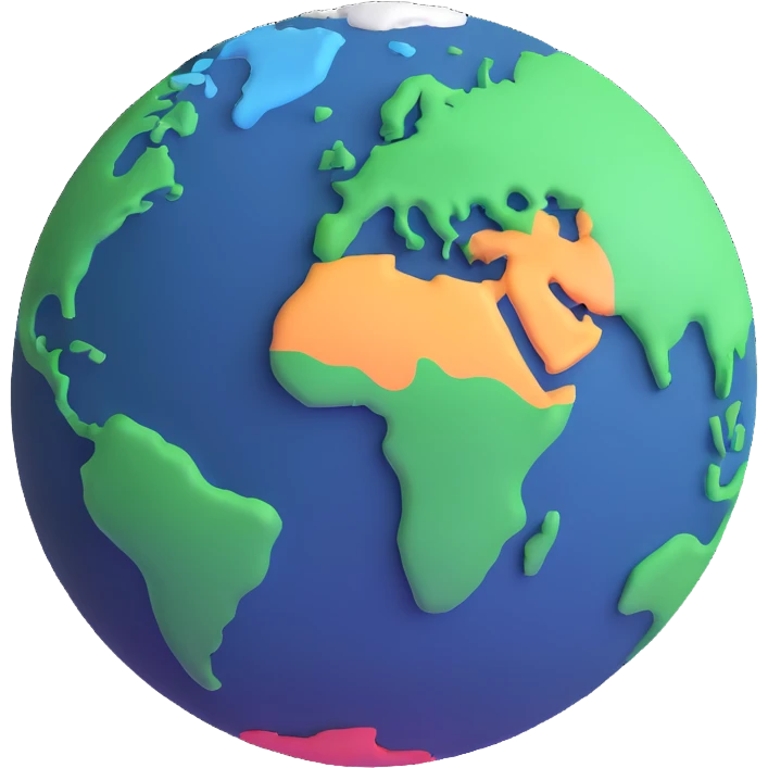 abstract earth being formed, cosmic origins emoji