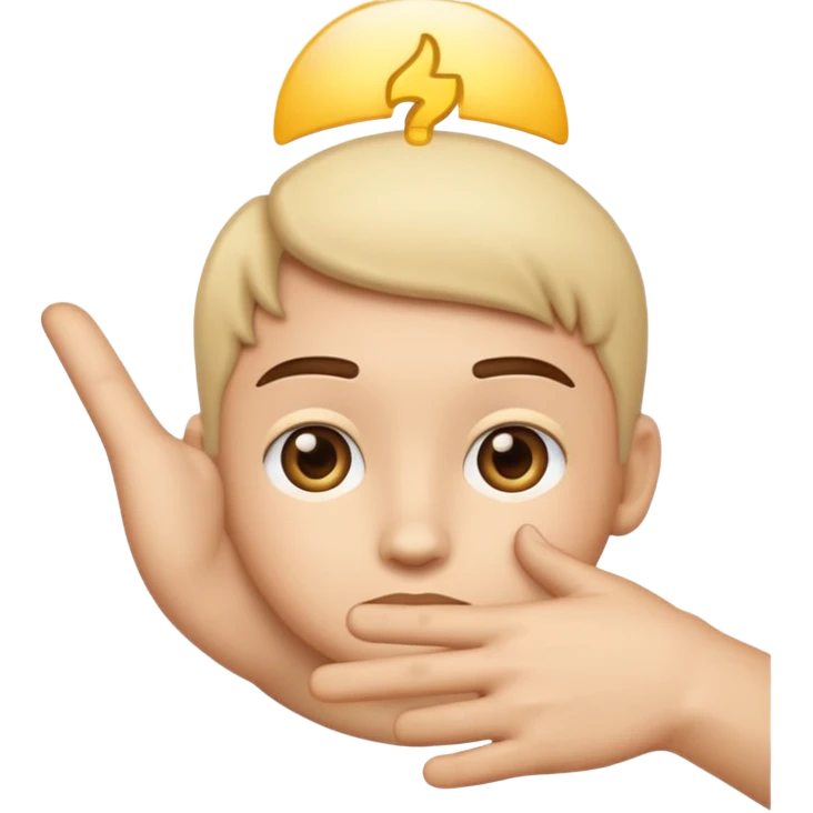 a yayayoyo style fair face and hand emoji pointing to question and answer emoji
