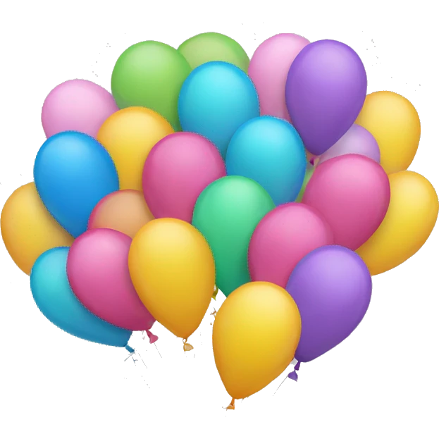 Happy birthday balloons emoji