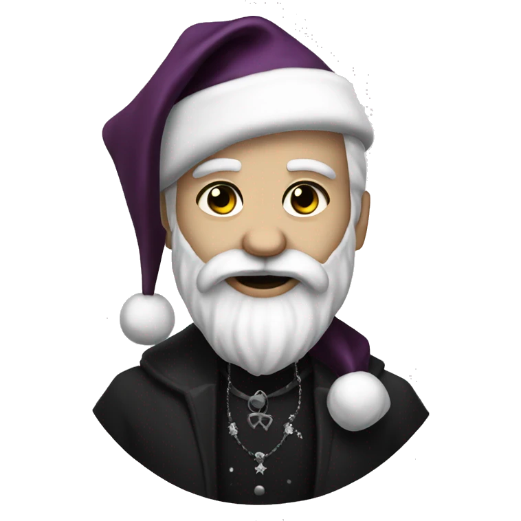 Goth Santa emoji