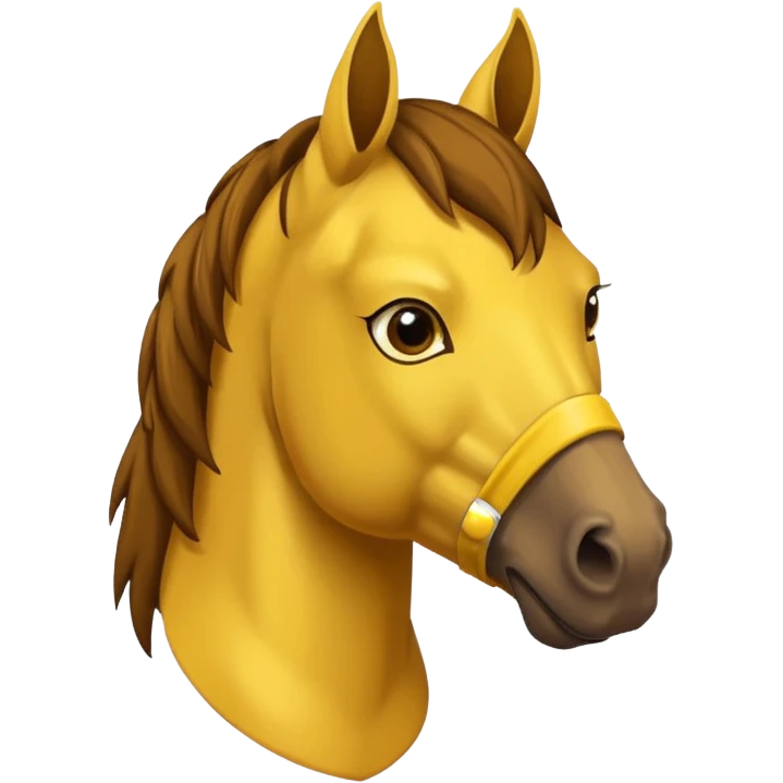 horse with yellow mask and shirt emoji