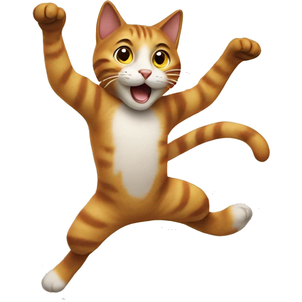 Jumping cat emoji