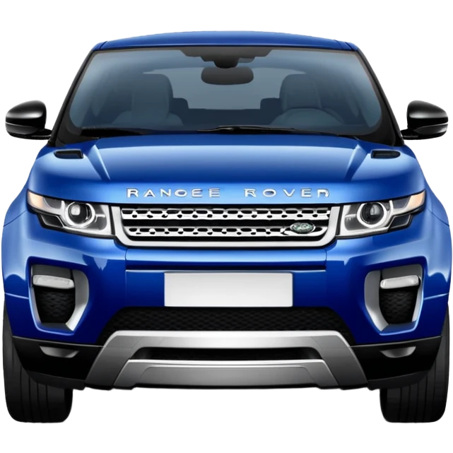 Range Rover Evoque front  view dark blue color  emoji