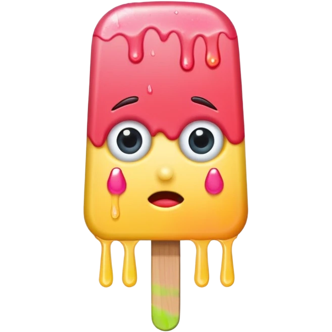 popsicle with eyes emoji
