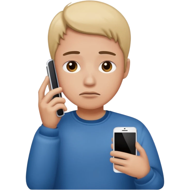 An face with mobile sad emoji