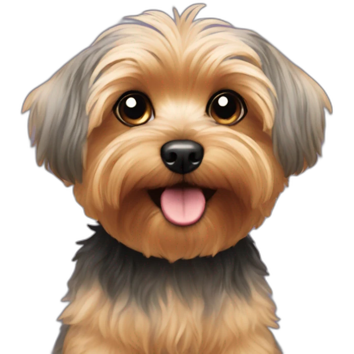 Yorkie poo emoji