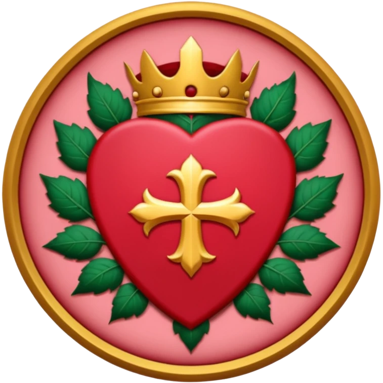brasão sangrando medieval rosa de sangue vermelha emoji